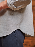 CHEMISE COL MAO COTON RAYÉ