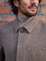 MANTEAU LAINE BRUN CLAIR
