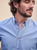 CHEMISE COTON BLEU CLAIR