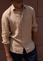 CHEMISE LIN BEIGE