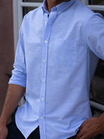 CHEMISE COTON LÉGER BLEU CIEL